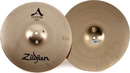Zildjian A Custom Series - 14 Inch Hi-Hat Cymbals - Pair - Brilliant finish
