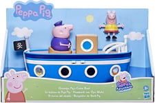 Peppa Pig Grandpa Pig's Cabin Boat Preschool Toy F3631 with Wheels Peppa Figure