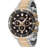 Klocka - INVICTA - Pro Diver 46046 - Kvarts - Man - Svart - Rostfritt stål - 20 Atm