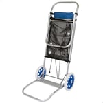 Aktive 53928 Beach - Chaise de plage sur roulettes en aluminium, 52 x 47 x 100 cm