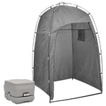 vidaXL transportabelt campingtoilet med telt 10+10 l