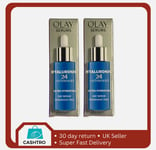 2 X Olay Hyaluronic 24 + Vitamin B5 Ultra Hydrating Day Serum 40ml (Brand New)