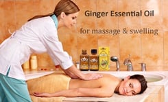 Lymphatic Drainage Ginger Essential Oil 2Pack Body Massage Therapy Essence Skin
