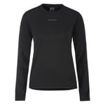 Craft Adv Essence LS Tee Dam M Svart - Långärmad Tröja för Löpare
