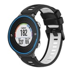 Garmin Forerunner 620 Tvåfärgat klockarmband i silikon - Svart/Vit