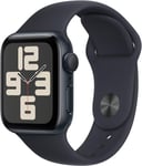 Apple Watch SE 2nd Gen 2023 40mm Waterproof Smart Watch GPS Midnight Sport Band