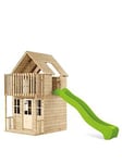 TP Skye Wooden Playhouse &amp; Slide, One Colour