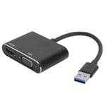USB VGA/HDMI Converter Adapter,USB3.0 HDMI to VGA Adapter for Monitor,USB to VGA Adapter,Supports Hotpluggable Devices.