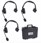 CAME-TV WAERO Duplex Digital Wireless Foldable Headset with Hardcase 3 Pack