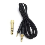 3,5 mm plugg hörlurskabel ljudkabel för Sennheiser Hd598 Hd599 Hd569 headset
