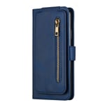 LAHappy Wallet Case Compatible with iPhone 12 Pro Max Case (6.7"), Flip Leather Wallet Cover with Kickstand and Card Slots Shockproof Case for iPhone 12 Pro Max,Blue
