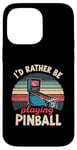 Jeu d'arcade vintage Pinball Machines Lover Coque pour iPhone 14 Pro Max