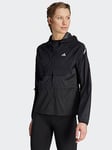 adidas Women's Ultimate Run Jacket - Black, Black, Size Xs, Women