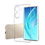 Coque transparente pour Huawei Honor 60 Pro, 【Non jaunissant】Coque fine, antichoc, anti-rayures, coque arrière transparente en silicone TPU souple - Transparente
