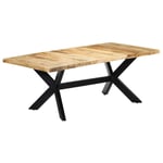 Dining Table 200x100x75 cm Solid Mango Wood vidaXL