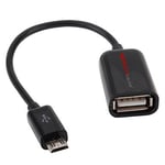 TECHGEAR Câble Adaptateur USB OTG pour Samsung Galaxy Tab A8 8.0 2019, Tab A 10.1 T580 T585, Tab 3 10.1, Tab 4 10.1" T530 T535, Tab A 9.7 T550 T555 - Adaptateur 5 Broches Micro vers USB Femelle