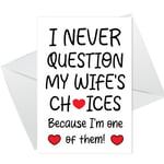 Funny Valentines Day Anniversary Card For Him Her Husband Wife Valentines Card