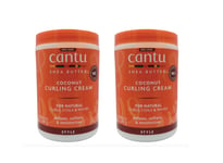 Cantu Shea Butter for Natural Hair Coconut Curling Cream 25oz 709g - Pack of 2