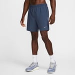 Nike Dri-FIT Challenger 2i1 7" Shorts för Herr - Thunder Blue/Reflekterande Silver, Perfekta för löpning och träning