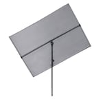Hoberg Parasol rectangulaire | inclinable et rotatif à 360° | Pare-vue pour balcon et terrasse | Protection UV 50 [env. 130 x 180 cm]