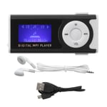 Lampe de poche MP3 de sport Portable, Mini BackClip LCD, Mini &eacute;cran, lecteur multim&eacute;dia de musique (noir)