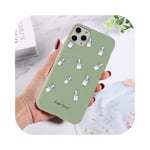 Silicone Phone Cases For iPhone 11 Pro SE 2020 X XR XS Max 8 7 6 6s Plus 5s SE Avocado Waves Cactus Soft TPU Back Cover-7060-For iPhone XS Max