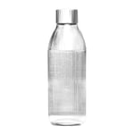 MySoda - Glassy glassflaske 1L sølv
