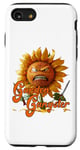 Coque pour iPhone SE (2020) / 7 / 8 Funny Garden Gangster En colère Tournesol Monstre Jardinage