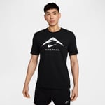 Nike Löpartröja Dri-FIT Run Trail - Svart/Grå, storlek Small