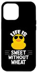 iPhone 14 Plus Life Is Sweet Without Wheat Gluten Free Theme Duck Chick Case