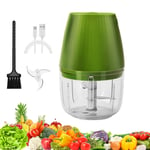 Electric Mini Garlic Chopper, Vunnalise 60W Double Power USB Portable Small Food Processor Garlic Mincer Onion Grinder USB Charging BPA Free Baby Food Blender for Kitchen Nuts Meat Chili 250ml
