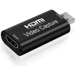Carte d'Acquisition HDMI vers USB 2.0, Carte de Capture Audio Vidéo 1080p Adaptateur HDMI vers USB pour la Diffusion en Direct