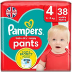 Pampers Baby-Dry Nappy Pants - Size 4 - 38 Count