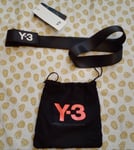 Adidas Y-3 Yohji Yamamoto Classic Logo Belt Size Medium Black (GK2074) Polyester