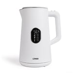 Livoo - Bouilloire électrique digitale sans fil blanche - 1,5L - 1800W DOD185W