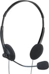 Adjustable Stereo Multimedia Computer Headphones with Mic and Extended 2.5m Lead