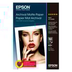 Epson Archival Matte Paper 192g/m2, DIN A3+/50