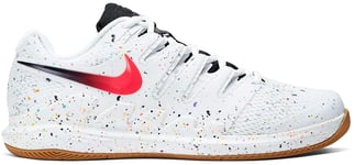 Nike Men's Zoom Air Vapor X HC Tennis Shoes, White Laser Crimson Oracle Aqua 108, 11 UK