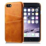 iPhone SE 2020 / iPhone 7 / iPhone 8 skal med korthållare - Orange