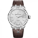 Maurice Lacroix Klockarmband Aikon AI6008-SS001-130-1 Läder Brun 25mm