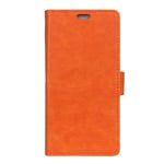 Mipcase Leather Case for HUAWEI Mate 10 Pro, Flip Phone Case with Iron Magnetic Buckle, Wallet Case with Card Slots [2 Slots] Kickstand Business Cover for HUAWEI Mate 10 Pro (Orange)