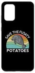 Coque pour Galaxy S20+ Save The Floaty Potatoes Manatee Ocean Sea Chubby Retro Swim