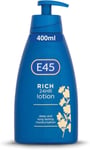 E45 Rich Skin Lotion 400 ml – E45 Moisturising Lotion with Evening Primrose O