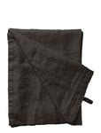 Håndklæde-Hør Basic-Vasket Home Textiles Bathroom Textiles Towels Black Au Maison