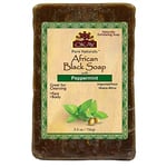 OKAY Pure Naturals African Black Soap Peppermint, 5.5 Ounce, 0.16 kg