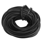 Hongzer Greenhouse Rubber Strip, Black Line Cable Greenhouse Accessories Supplies for Glass Sealing(18m)