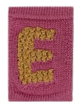 Knitted Letter E, Rose Home Kids Decor Decoration Accessories-details Pink Smallstuff