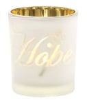 Yankee Candle Hope Votive Holder Tea Light Decoration Burner Gold Glass Shade