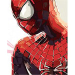 RUGST Paint by Numbers DIY Oil Painting kit Red Spider Man 40x50cm Modern Pop Hand Digital Painting oil Tablet Adults and Kids Beginner Gift Kits Pre-Printed Canvas Colorful Wall Art Home Decor T6057