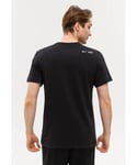 Nike Air Print Mens Sportswear Multi Swoosh T Shirt in Black Jersey - Size Large